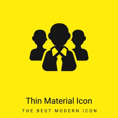 Patron, en az sarı renkli kravat simgesi ile