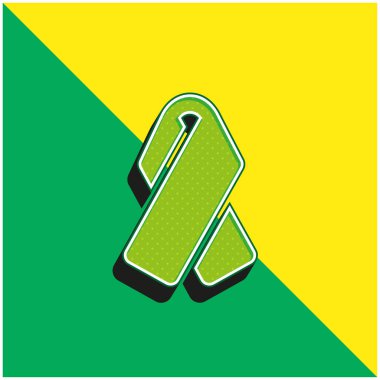 Lace Green ve sarı 3D vektör logosu