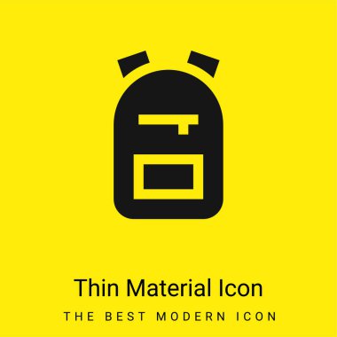 Sırt çantası en az sarı malzeme simgesi