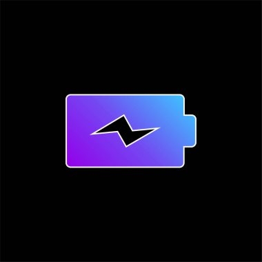 Pil mavi gradyan vektör simgesi