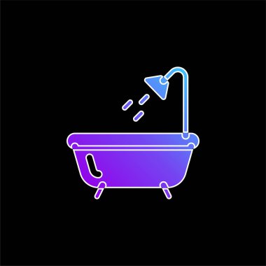 Banyo mavisi gradyan vektör simgesi