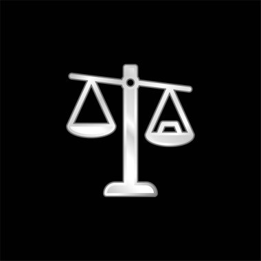 Gümüş kaplama metalik simge