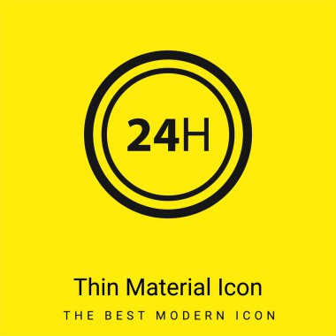 24 Saat Minimum Parlak Sarı Madde simgesi