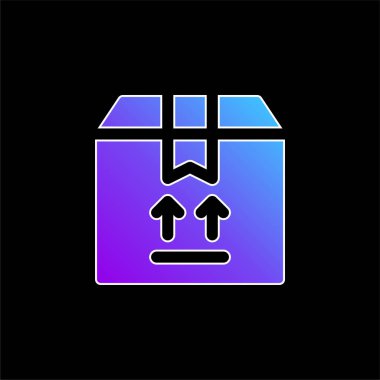 Kutu mavisi gradyan vektör simgesi