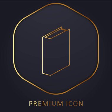 Altın satır premium logosu ya da simgesi