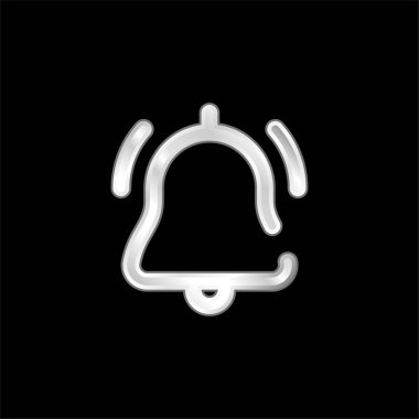 Alarm gümüş kaplama metalik simge