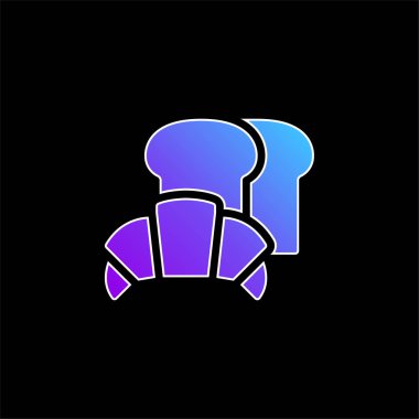 Fırın mavi gradyan vektör simgesi