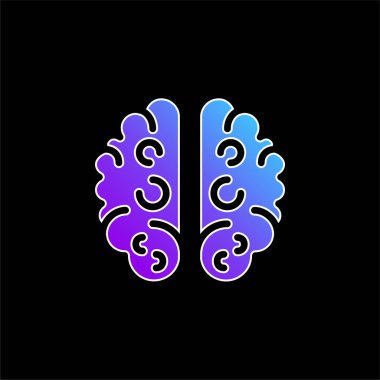 Beyin mavisi gradyan vektör simgesi