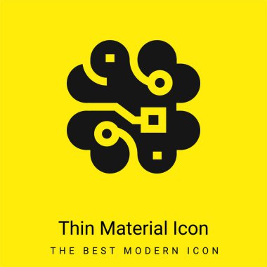 Beyin en az parlak sarı madde simgesi