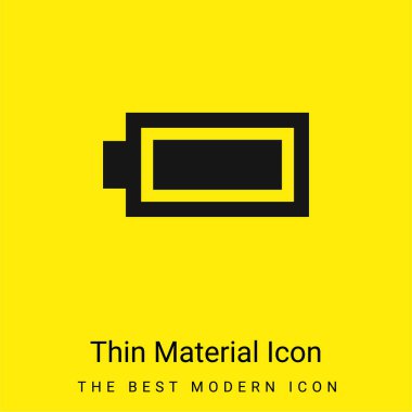 Pil en az parlak sarı madde simgesi