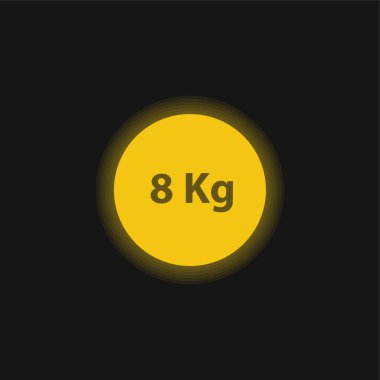 Spor sarı parlak neon simgesi için 8 Kg Ağırlık