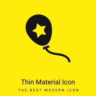 Asgari sarı madde simgesine sahip bir yıldız balonu