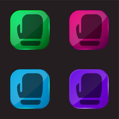 Boks Eldivenleri dört renkli cam simge