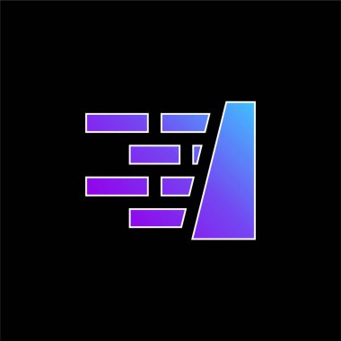 Tuğla Duvar mavi gradyan vektör simgesi