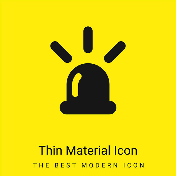 Сигнализация минимальный ярко-желтый материал значок