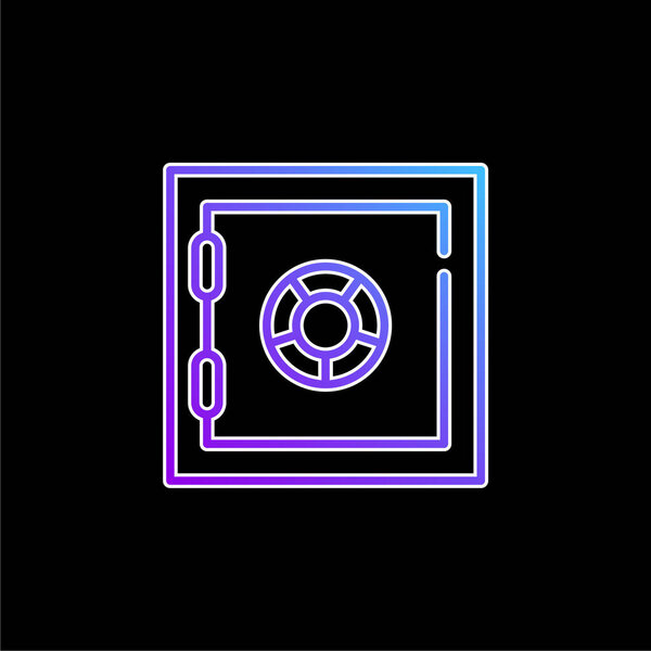 Значок голубого градиентного вектора