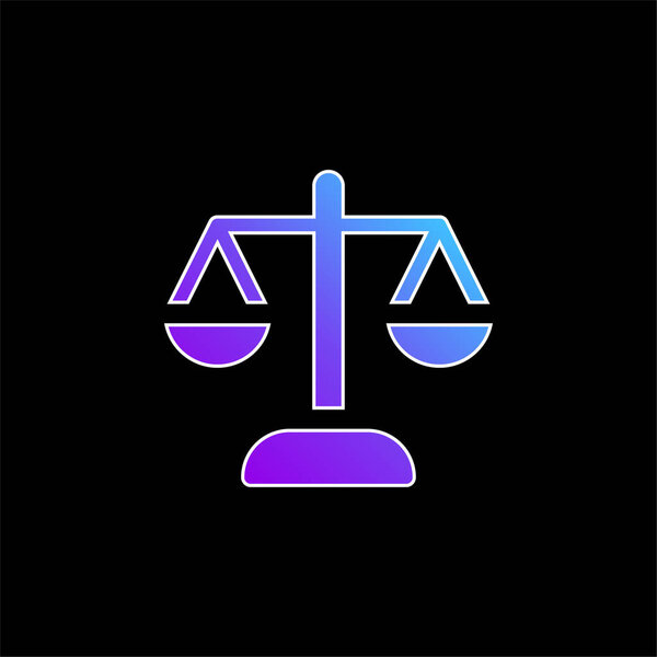 Balance blue gradient vector icon