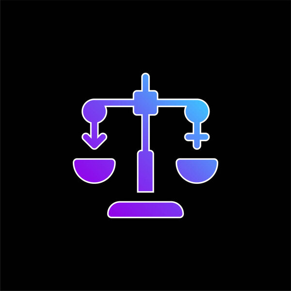 Balance blue gradient vector icon