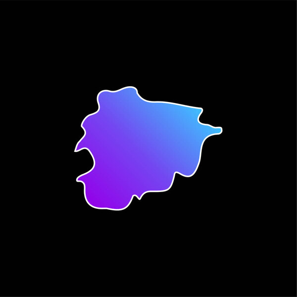 Andorra blue gradient vector icon