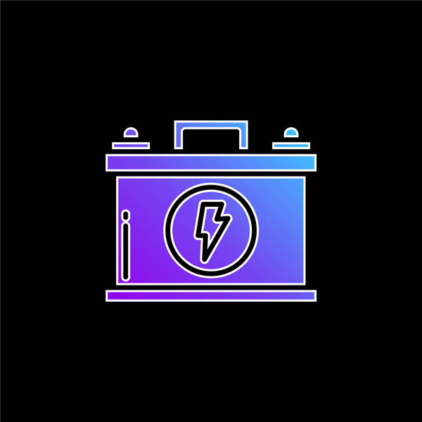 Battery blue gradient vector icon