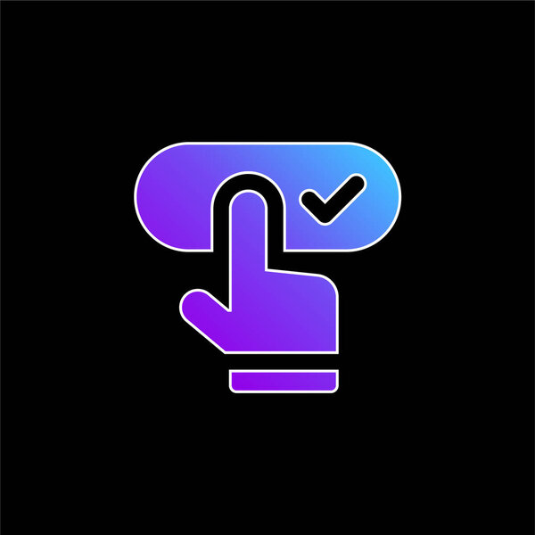 Заказ значка синего градиента