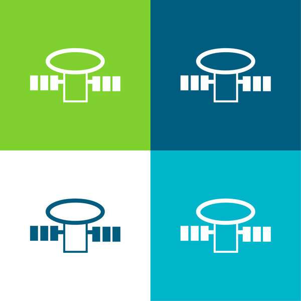 Антенна для приема сигнала Плоский четырехцветный минимальный набор значков