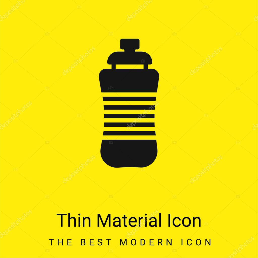 Bottle minimal bright yellow material icon