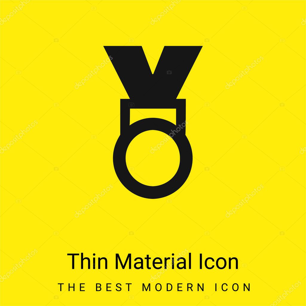 Award Medal minimal bright yellow material icon