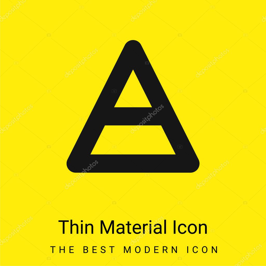 Air Symbol minimal bright yellow material icon