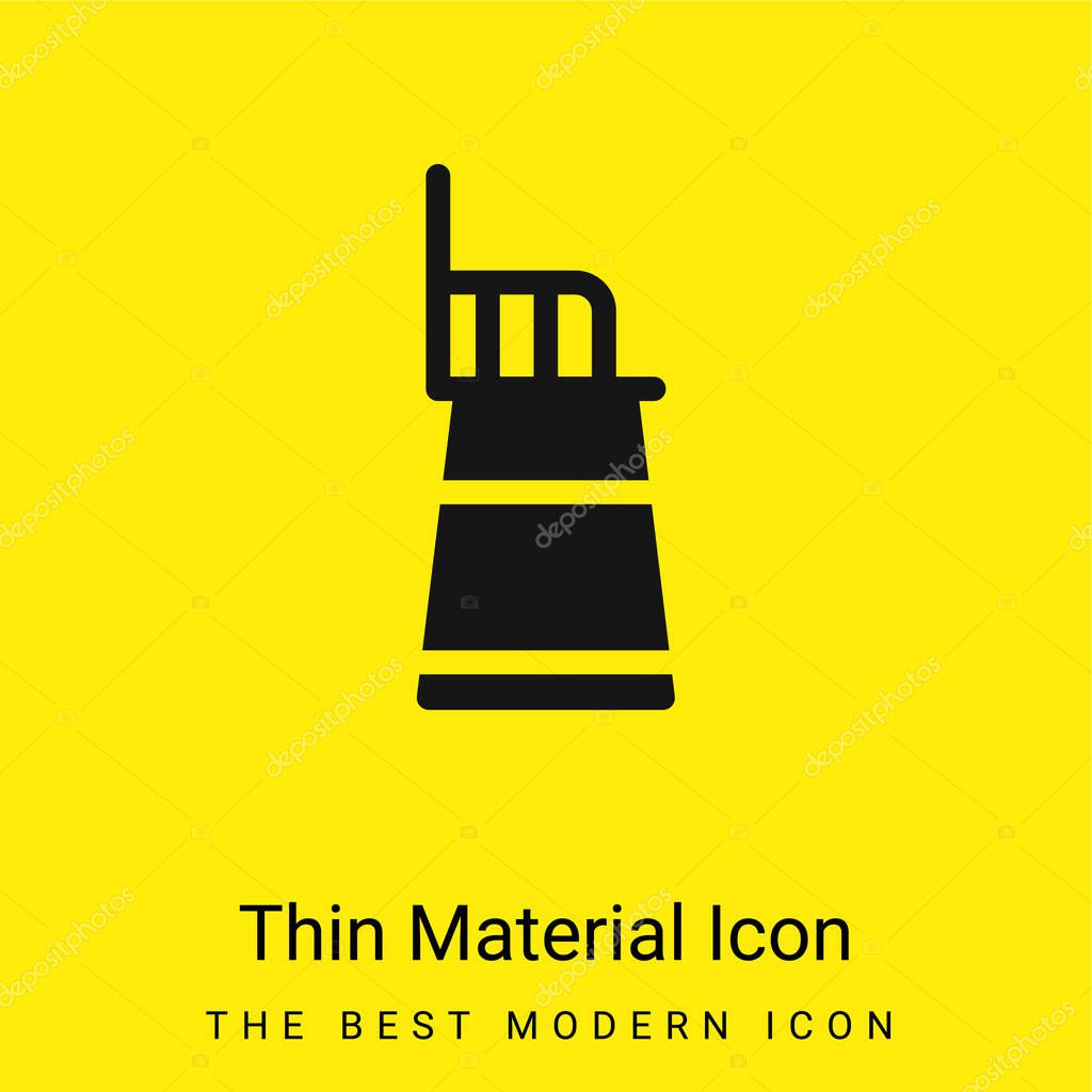 Baby Chair minimal bright yellow material icon