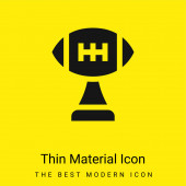 Ocenění minimální jasně žlutý materiál ikona