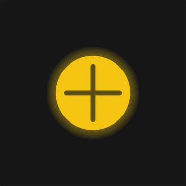 Parlak sarı neon simgesi ekle