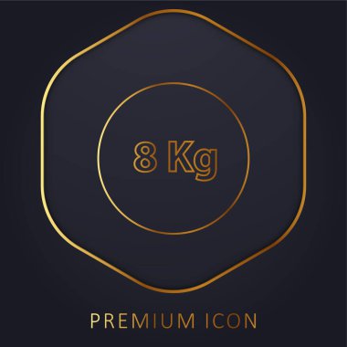 8 Kg Ağırlık Spor Altın Çizgisi prim logosu veya simgesi