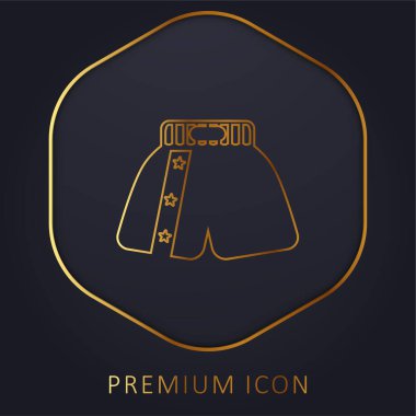 Boksör Kısa Altın Hat prim logosu veya simgesi