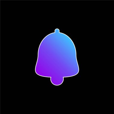 Zil Silueti mavi eğimli vektör simgesi