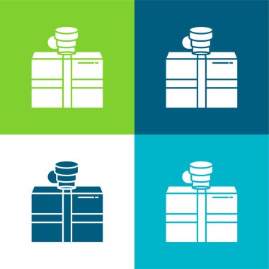 Kutu Düzlüğü 4 renk en küçük simge kümesi