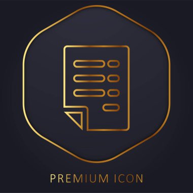 Bill Golden Line premium logosu veya simgesi