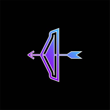 Archer mavi gradyan vektör simgesi