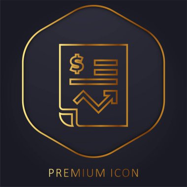 Altın satır prim logosu ya da simgesi hesaplama