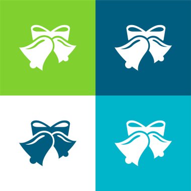 Çanlar Düz 4 renk en küçük simge kümesi