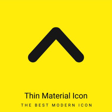 Ascendant Arrow minimal bright yellow material icon clipart