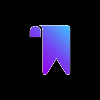 Yer imi mavi gradyan vektör simgesi