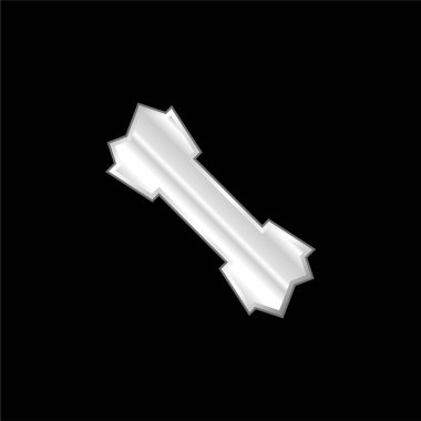 Kemik gümüş kaplama metalik simge