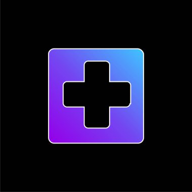 Düğme mavisi eğimli vektör simgesi ekle