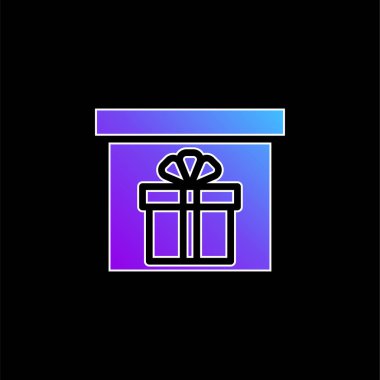 Kutu mavisi gradyan vektör simgesi