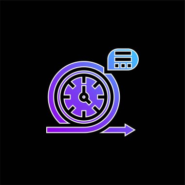 Çevik mavi gradyan vektör simgesi