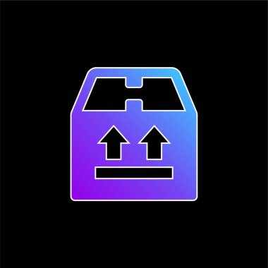 Kutu mavisi gradyan vektör simgesi