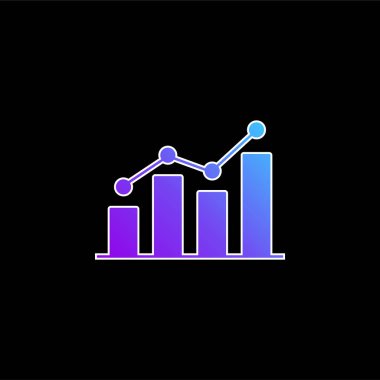 Analitik mavi gradyan vektör simgesi