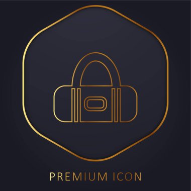 Altın çizgi prim logosu veya simgesi