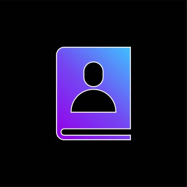 Gündem mavi gradyan vektör simgesi